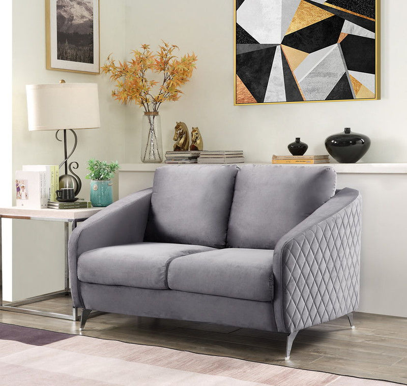 Sofia - Velvet Modern Chic Loveseat Couch