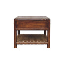 Regency - Woven Console Table With 2 Drawers - Brown