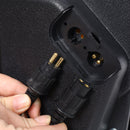 Reversible Electric Trailer Winch For Boats Up To 5000 Lbs With Galvanized Wire Rope And Casing - Black