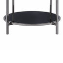 Edith - Round Coffee Table - Dark Nickel