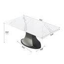 Modern Stone Panel Stainless Steel Curved Legs, Can Accommodate 6 - 8 People