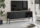 TV Stand, Modern Design Console, Media Entertainment Center, Storage Cabinet, Contemporary & Modern - Black