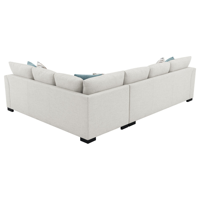 Ashford - Chenille Upholstered Sleeper Sectional Sofa - Greige