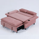 Modern Fabric Multi-Functional Sofa Bed With Adjustable Armrests And Backrests