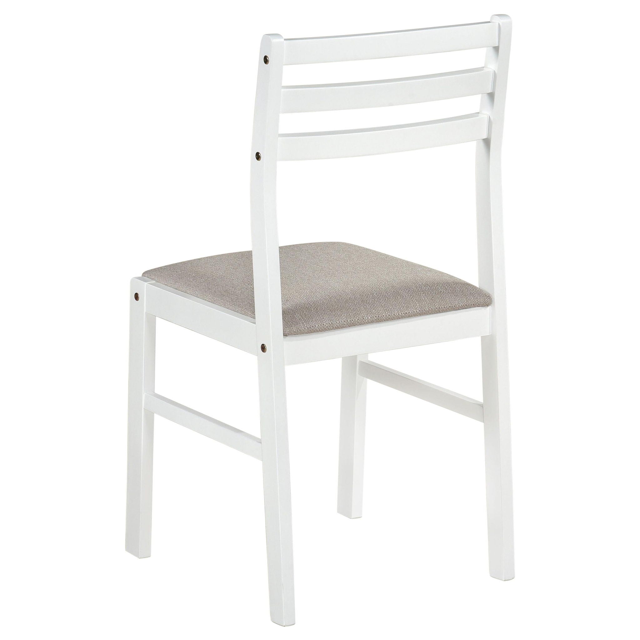 Bucknell 3-piece Round Drop Leaf Dining Table Set White - Atlantic Fine Furniture Melbourne FL