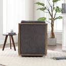 Comfy Accent Barrel Chair, 360 Degree Swivel