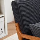 Accent Arm Chair With Pillow Upholstered