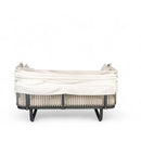 Outdoor Patio Rattan Daybed With Detachable Pillows