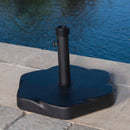 Umbrella Base With Hexagonal Shape - Black