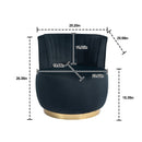 360 Degree Swivel Cuddle Barrel Accent Sofa Chair