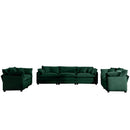 Elegant Corduroy Oversized Sectional Sofa Set With Deep Seats And Flexible Layout