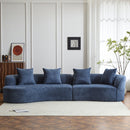 Elegant Curved Sectional Sofa With Full Foam Comfort