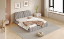 Elegant Design Upholstered Platform Bed