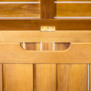 Portside - 100 Gallons Wood Deck Box - Teak