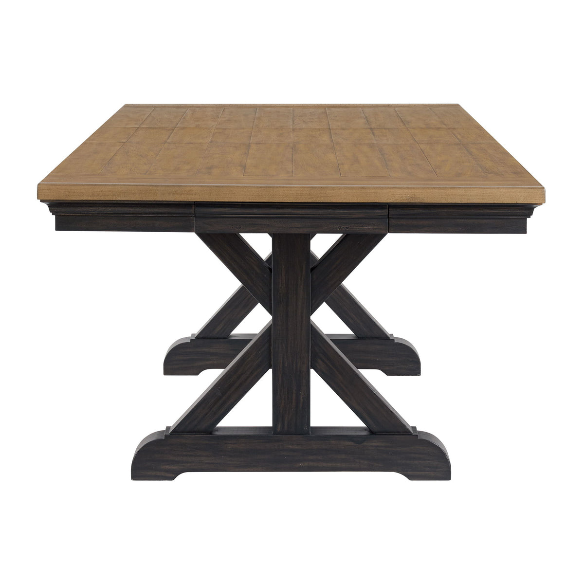 Montrose Dining Table With 20" Leaf in Espresso And Brown by Elements International, view 3