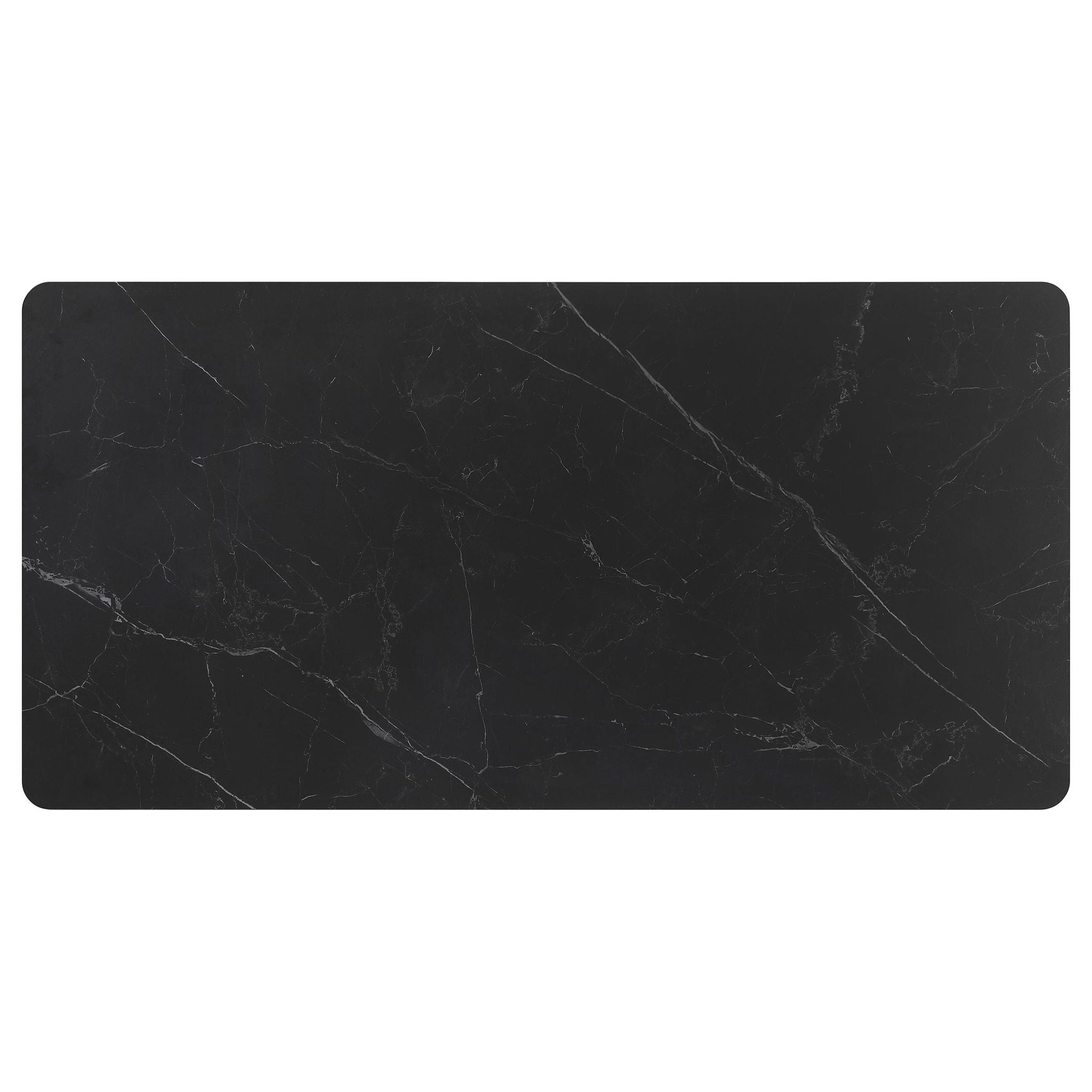 Smith 5-piece Rectangular Ceramic Top Dining Table Set Black