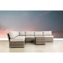 Comfortable Modern Patio Rattan Sectional Set With Cushions