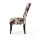 Contemporary Dining Chair With Rubberwood Legs (Set of 2)