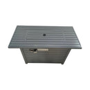Propane Fire Pit Table With Lid - Gray