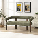 Modern Round Armrest Loveseat