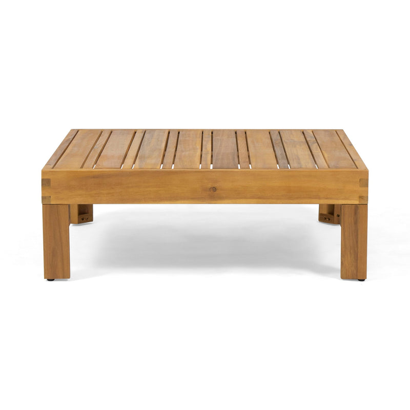 Brava - X Back 2 Seater Sectional Loveseat With Coffee Table