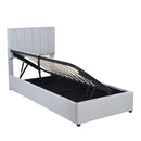 Upholstered Platform Bed With A Hydraulic Storage System