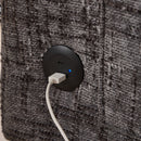 Chenille 2 Seater Sofa With LED Light, USB Charging Port, And Storage Bag