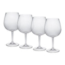 Leadingware Plastic Wine Glasses (Set of 4), Unbreakable Bpa Free Tritan 23Oz - Clear