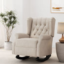 Sheila - Contemporary Fabric Tufted Wingback Rocking Chair