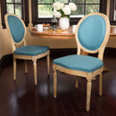 French Country Inspired Dining Chair With Iconic Round Backrest