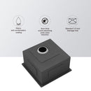 13" Undermount Stainless Steel Kitchen Sink 16 Gauge 9" Deep Single Bowl Basin - Brushed Nickel