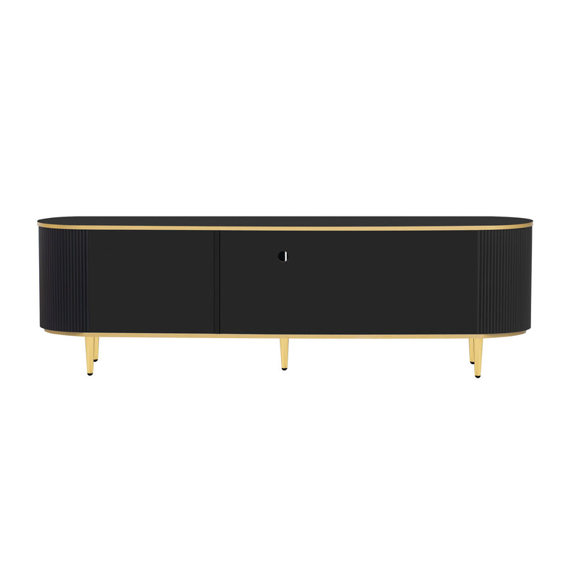 Modern TV Stand With 4 Drawers And 1 Cabinet