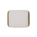 Outdoor Modern Boho Wicker Ottoman With Cushions (Set of 2)