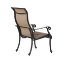 Patio Outdoor Sling Patio Chairs With Aluminum Frame, All-Weather Furniture (Set of 2) - Bronze
