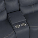 Aruba - 2 Piece Living Room Set (Sofa & Loveseat) - Pebble Navy