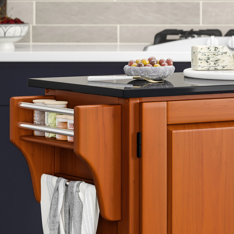 Create-A-Cart - Kitchen Cart With Black Granite Top