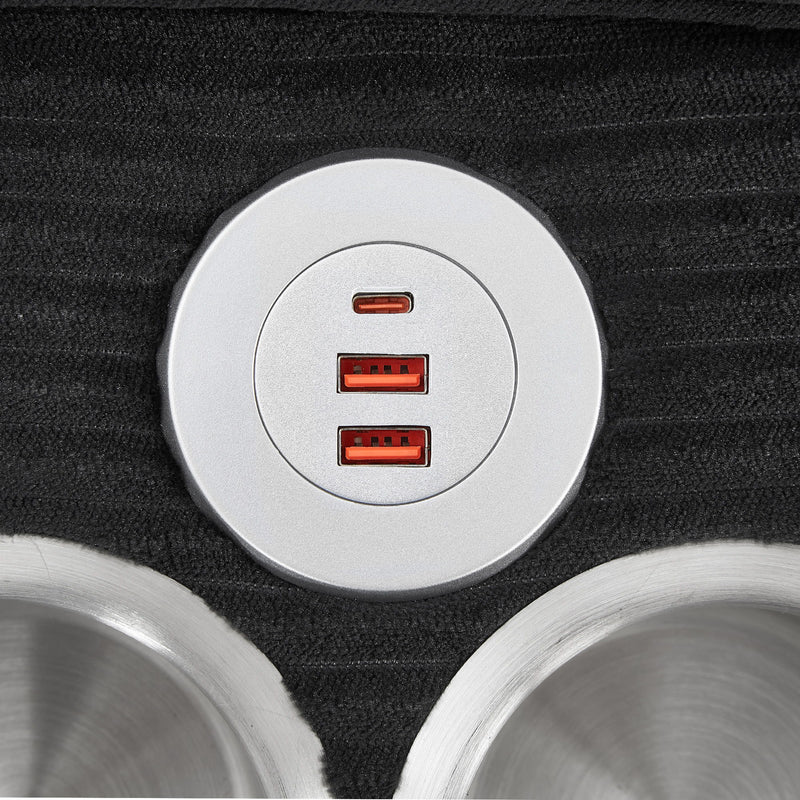 Modern U-Shaped Sectional Sofa With Storage Ottomans