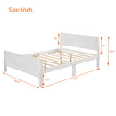 Platform Bed Frame Mattress Foundation Sleigh Bed With Headboard / Footboard / Wood Slat Suppor
