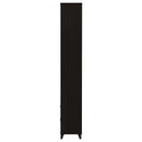 Lewes - 4-Shelf Engineered Wood Media Tower - Cappuccino