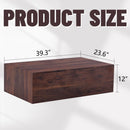 Modern Coffee Table With Light Wood Texture Pattern