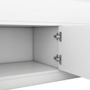 Captain Platform Bed Frame With Storage Bookcases, Shelves, And 4 Drawers