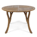 Hermosa - Outdoor Acacia Wood Table Circular Design