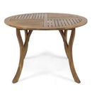 Hermosa - Outdoor Acacia Wood Table Circular Design