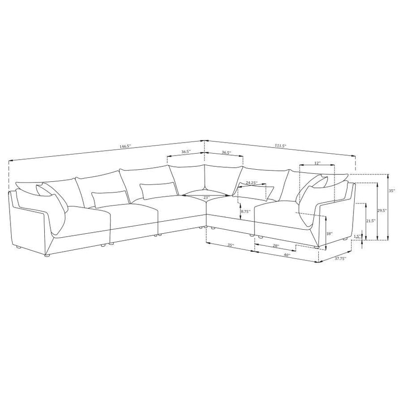 Sasha - Upholstered Modular Sectional