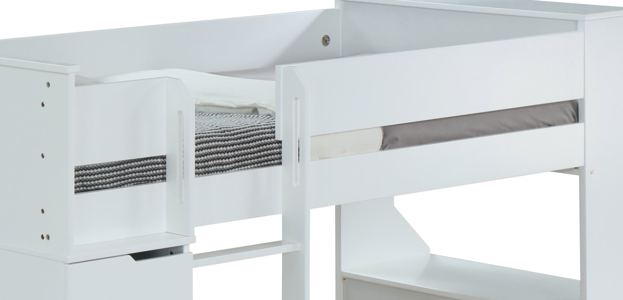 ACME Ragna Loft Bed in White 38060 - Atlantic Fine Furniture Melbourne FL
