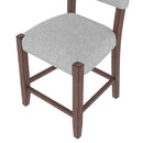 5 Piece Counter Height Dining Set, Bar Table With 4 Upholstered Chairs