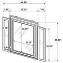 Lorient - LED Dresser Mirror - Ivory And Camel