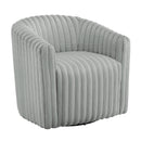 Alexa Barrel Swivel Chair - Grey