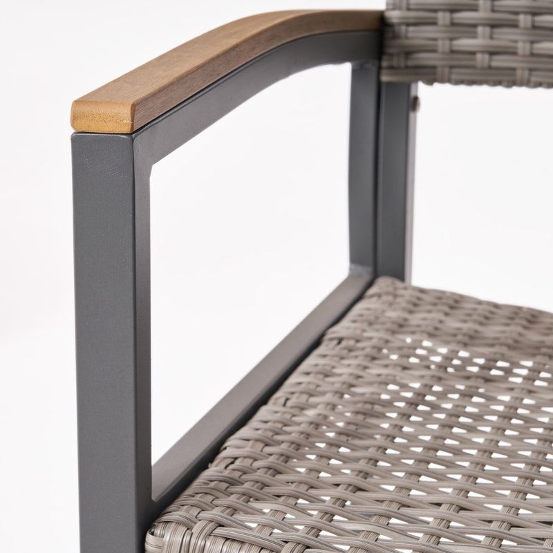 Aresha - Outdoor Dining Armchair (Set of 2) - Gray