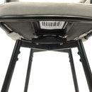Bar Stool 360 Swivel With Back Footrest